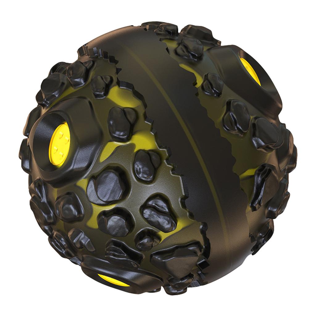 Мяч для собак для агрессивных любителей жевать - интерактивные игрушки для собак с забавным пищащим звуком, чтобы занять их, для мелких, средних и крупных пород, резиновые игрушки для жевания домашних животных