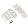 XBERSTAR RC Chassis Armor for Tamiya 1/10 Hornet EVO RC, Front and Rear Chassis Guards, Stainless Steel Skid Plates