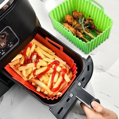 Силиконовые подставки для поддонов для аэрофритюрницы, не содержащие бисфенол А, сменная корзина для аэрофритюрницы