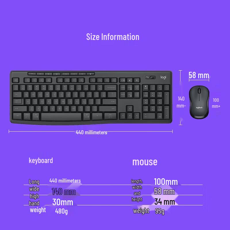 Logitech Беспроводной комплект клавиатуры и мыши MK370