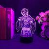 Jujutsu Kaisen аниме лампа Ryomen Sukuna рисунок 3d ночники для детской спальни украшения 7 цветов настольный светильник подарок на день рождения