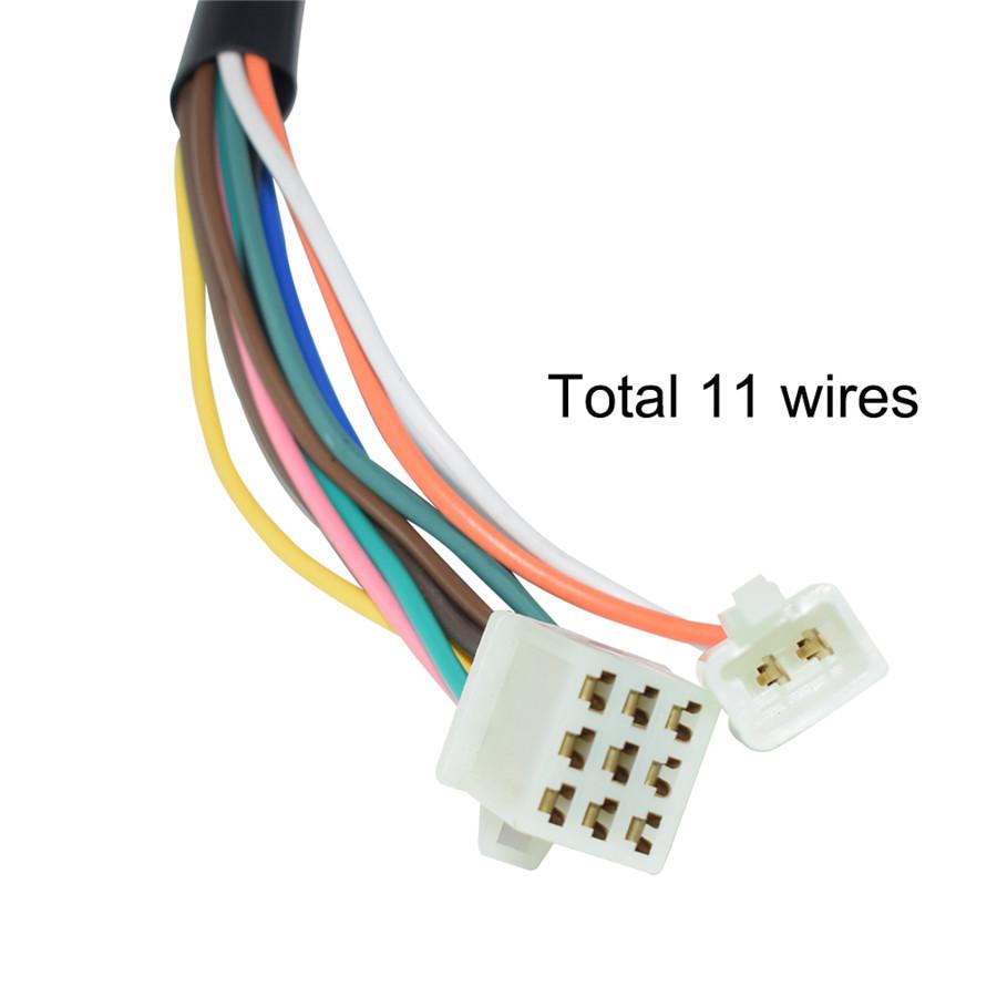 22mm Motorcycles ATV Handlebar Headlight Fog Lamp Switch With 11 Wiring Harness