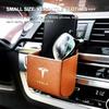 Автомобильная наклейка 2025 Новый Tesla Автомобильный ящик для хранения Вентиляционное отверстие Панель приборов Органайзер Подвесной органайзер для Tesla Model 3 S X Y Стиль Roadster
