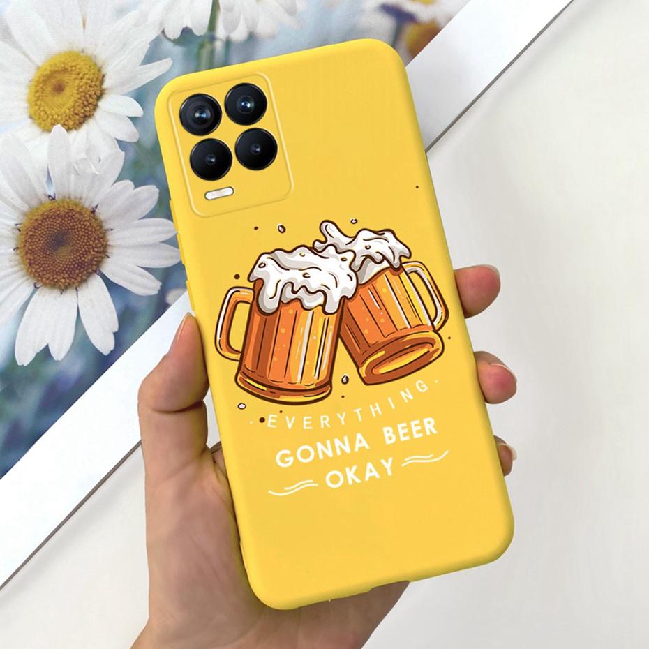 Чехол Для Realme 8 Pro / Realme 8 4G Милый Мультяшный Конфетный Цвет Мягкий Силиконовый Чехол Для Realme8 8Pro RMX3085 RMX3081 Чехлы для Телефона