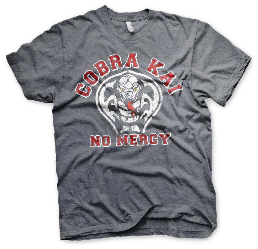 Officially Licensed Cobra Kai No Mercy Mens T-Shirt