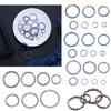 1/2pcs 10~32mm Titanium Alloy Circle Clip Key Ring Portable Holder EDC Keychain Keyring Buckle
