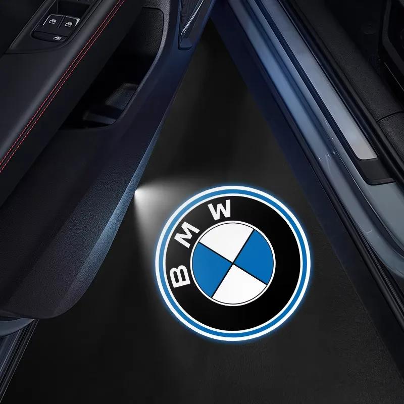 BAAU1 For BMW 1/2 Pcs Auto Wireless Door Led Welcome Light Projection Lamp Light For BMW M Power Performance E36 E39 E87 E90 X3 X5