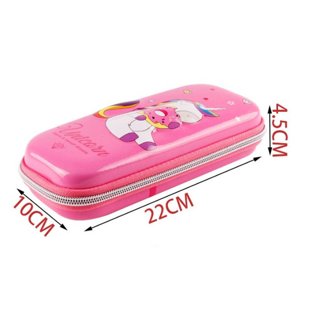 Cute Cartoon Single Corn Horse Pencil Case Pen Holder Box Stationery Storage