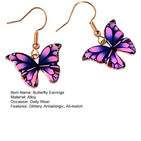 Стильные висячие серьги, противоаллергические аксессуары, винтажные красочные висячие серьги во французском стиле во французском стиле