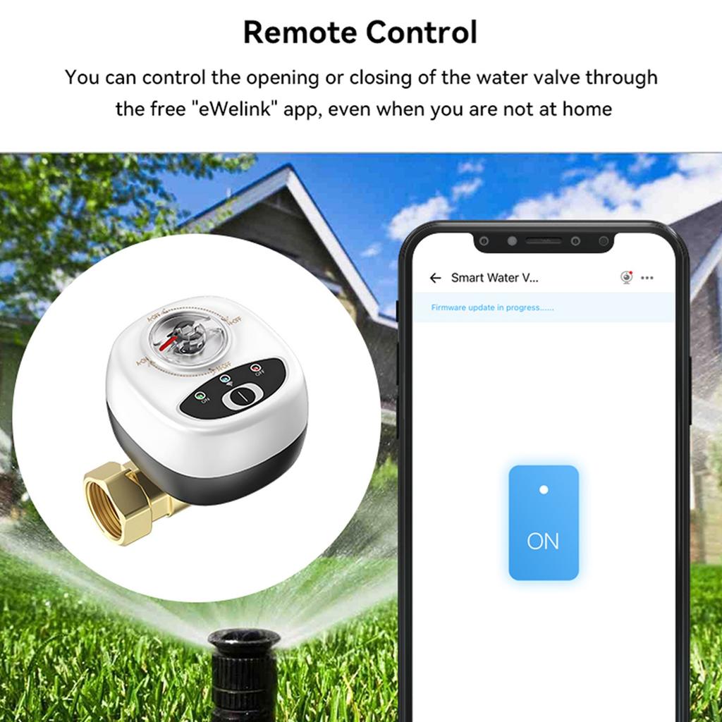 EWeLink WiFi Водяной клапан Автоматический   Интеллектуальный   Клапан IP65 Водонепроницаемость Беспроводное дистанционное управление через приложение Совместимость с     Assist