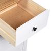Sideboard in White 46 x 40 x 89 cm Solid Pine Wood Panama