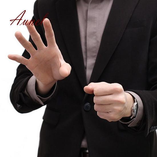 Реквизит для умных фокусов, закрывающий вид, исчезающий пластиковый кончик большого пальца + красный шелк