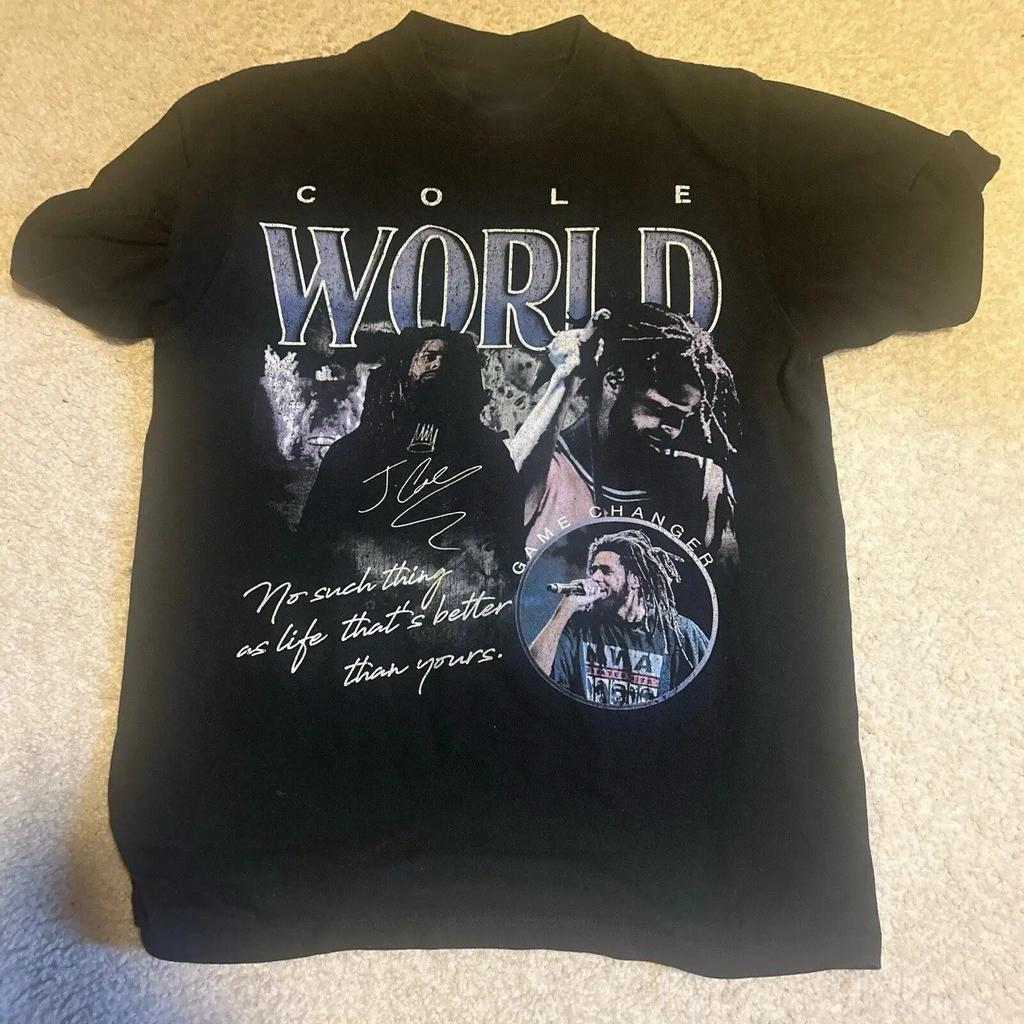 J Cole World Tour Game Changer Heavyweight Cotton Adult T Shirt All Sizes Vintage Soft Versatile Stylish Streetwear