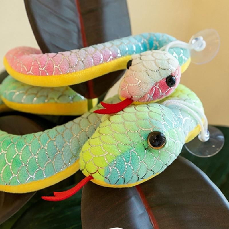Fashionable Snake Hanging Ornament Charm Accessory with Vibranting Color and Gold Accent Sturdy PP Cotton Materials