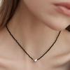 (Серебро 925 пробы) Бусы-сердечки NZ2135