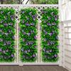 Панели Зелень 18x200см Искусственные Раздвижные Садовые Принадлежности с Цветами Забор-Ширма для Приватности для Дома Отеля Ресторана
