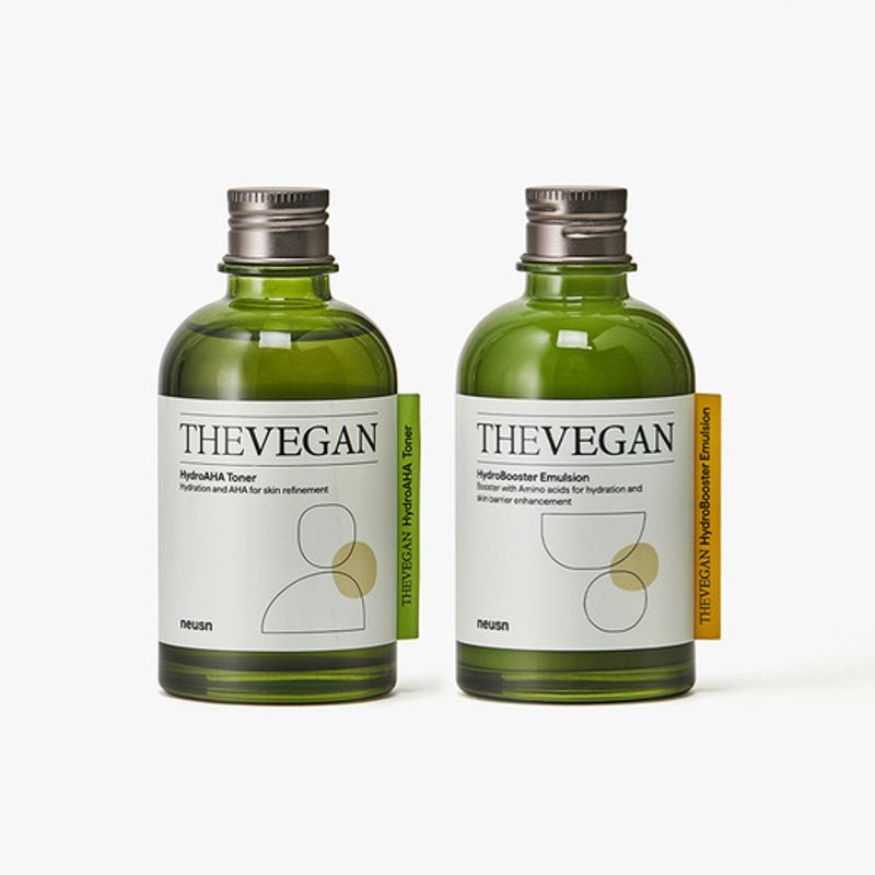 Neusn Loose Derma Vegan Гидро AHA Тоник 150 мл + Эмульсия 150 мл