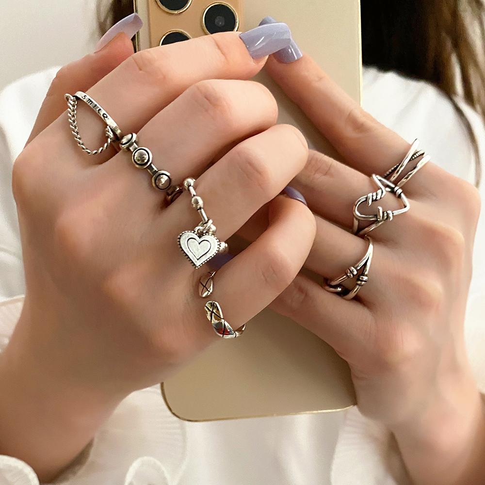 Модное любящее темпераментное элегантное кулонное кольцо женское полое резное ювелирное кольцо