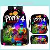 Poppy Playtime 4 Кошмарные Существа Школьный Рюкзак Оксфорд Дышащий Легкий Для Детей Школьные Принадлежности