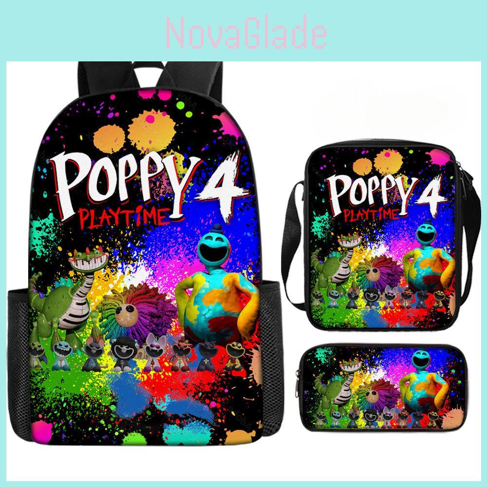 Poppy Playtime 4 Кошмарные Существа Школьный Рюкзак Оксфорд Дышащий Легкий Для Детей Школьные Принадлежности