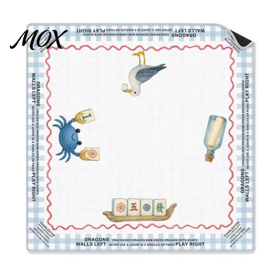 Washable Mahjong Mat Square for Table, Anti-Slip Noise Reduction Game Non Slip Table Cover, Waterproof Diatomaceous American Board