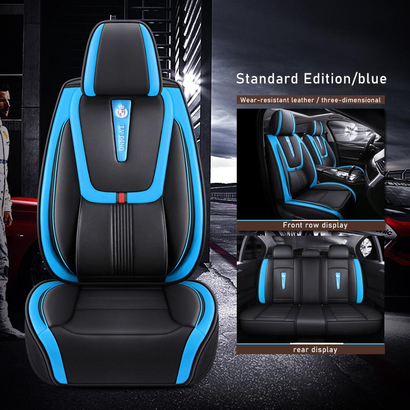 ZHOUSHENGLEE Leather Car Seat Covers For Honda Civic Accord CR-V Fit Odyssey Pilot City Jazz Vezel Elysion Jade Car Accessories