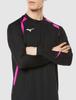 Volleyball Game Shirt, Long Sleeve, Moisture-Wicking, Quick-Drying, Junior Available, V2MA2123, Unisex, Black x Magenta, XS