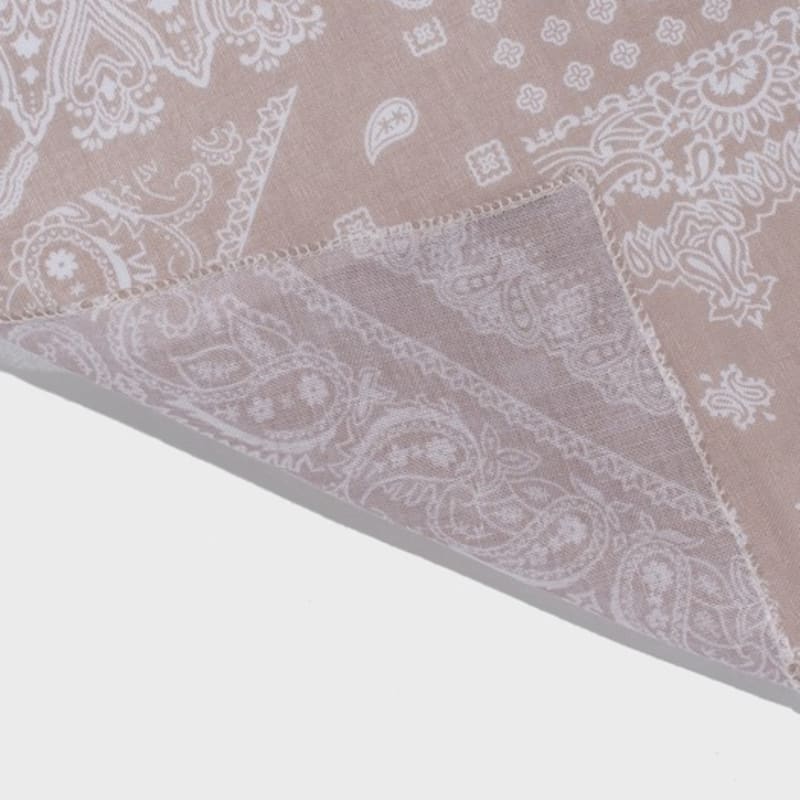 CARGOBROS Классический платок-бандана с узором пейсли (бежевый)