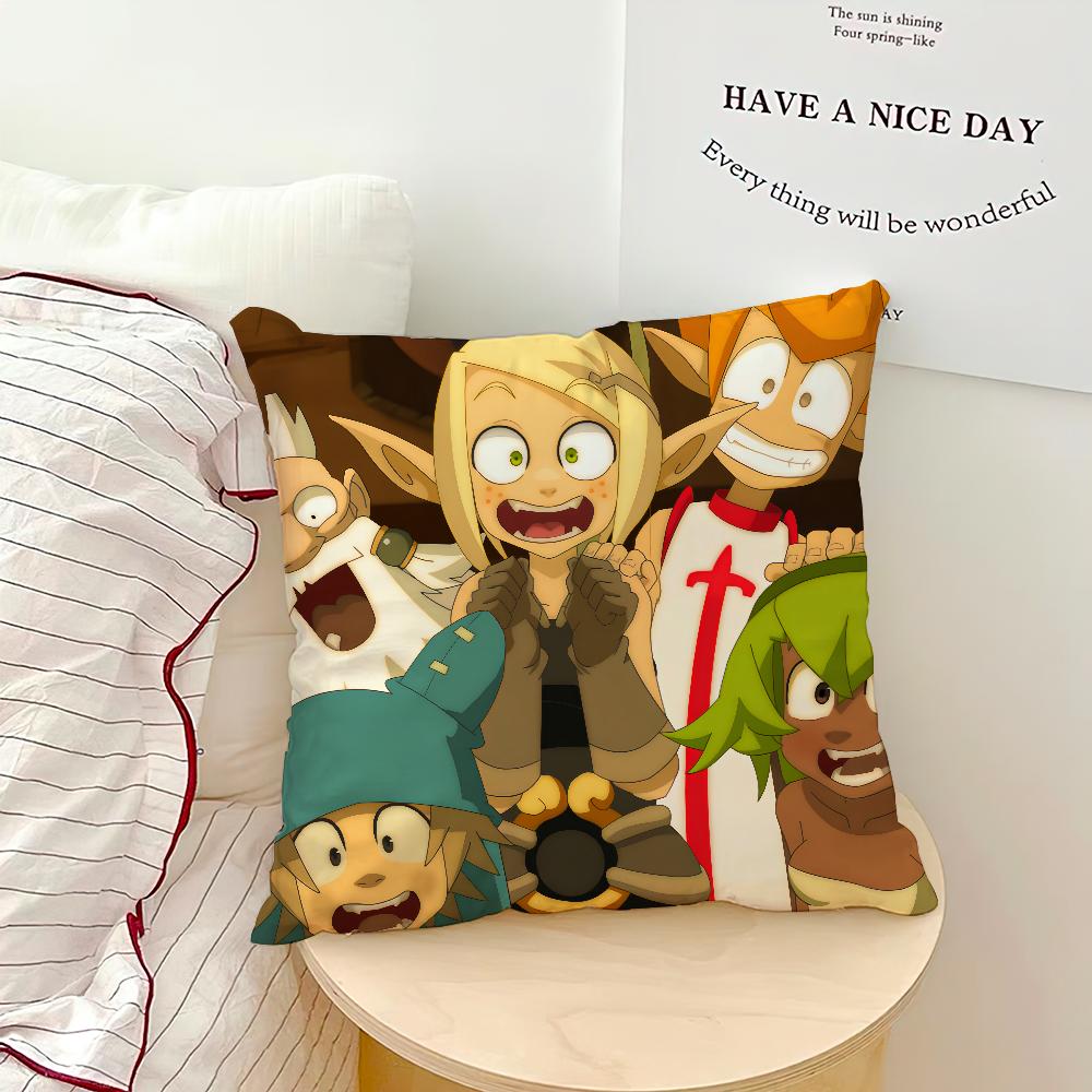 Cartoon Game WWakfu Cute Funny Soft Pillowcase For Sofa Home Living Room Bedside Decor Pillow Cover Gift Party Hogar