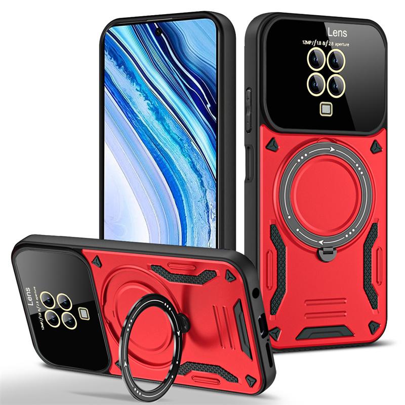 For Xiaomi Redmi Note 9 Pro Case Car Magnetic Holder Armor Cover for Xiaomi Redmi Note 9S Note9 9Pro Camera Protection Coque