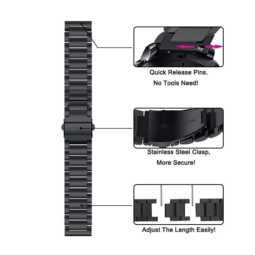 22 мм 20 мм Металлический ремешок для Samsung Galaxy Watch 7/6/5/4 Classic 47 мм 43 мм Huawei Watch 4/GT4-3 Pro Браслет Наручный ремешок Amazfit GTR