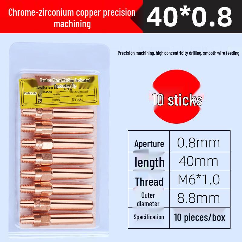 Panasonic Gas Shielded Copper Contact Tip for MIG Welding (0.8/1.0/1.2)