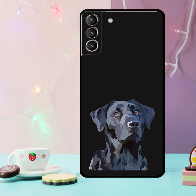 Черный Лабрадор Собака Чехол для Телефона Для Samsung Galaxy S24 Ultra S20 S21 S22 S23 S25 Ultra S9 S10 Plus S24 FE Чехол