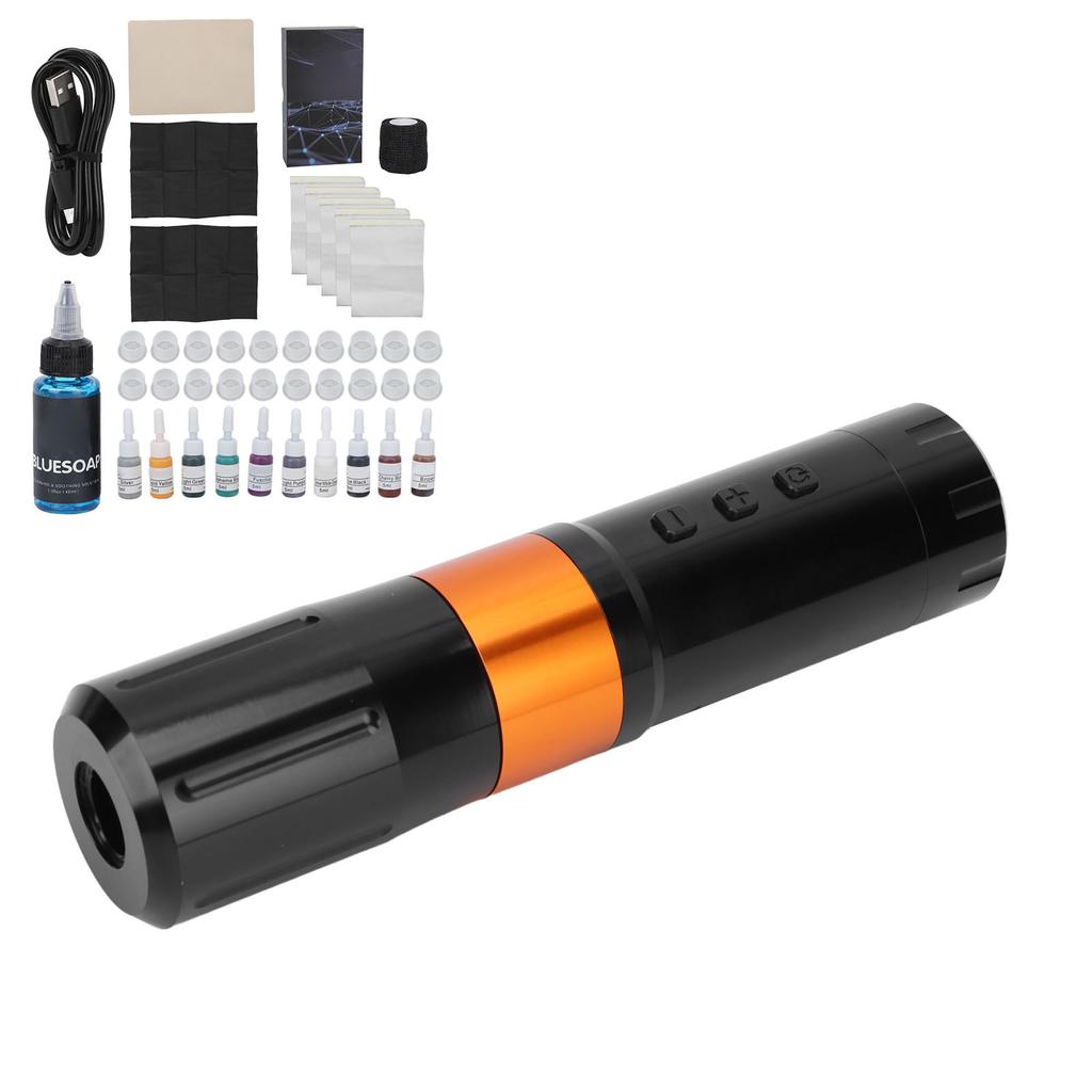Беспроводной набор для татуировки с мотором Blue Soap Microblading Pigment Tattoo Pen Kit 90 мл