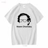 Noam Chomsky Silhouette Graphic Print T-shirt