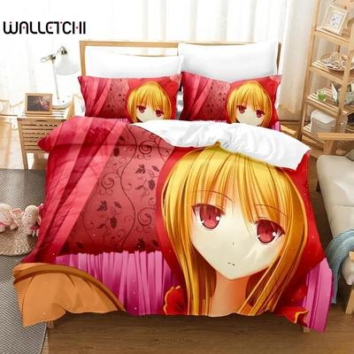 Постельное белье Pet Girl of Sakurasou Односпальное Полуторное Двуспальное Евро Кинг-сайз Комплект постельного белья для взрослых и детей Покрывало с пододеяльником 3D Аниме Постель