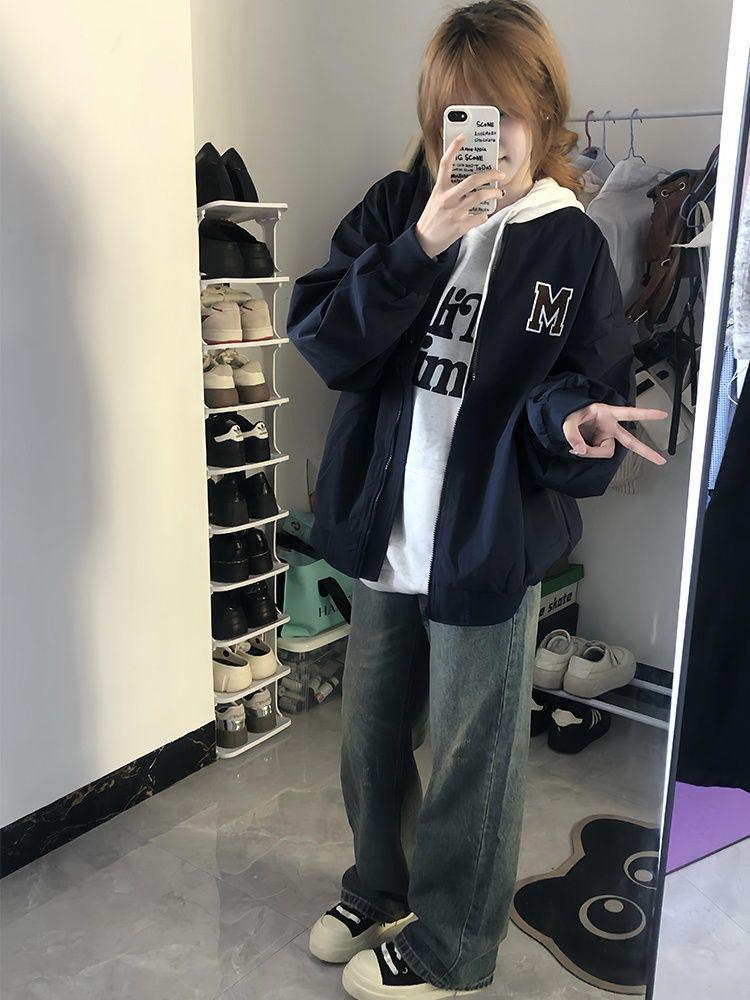 Retro Loose Couple Baseball Jacket: Plus Velvet, Versatile College Style, for Cooler Seasons