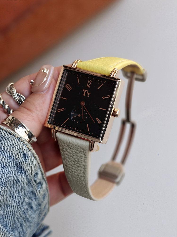 Square-Shaped Watch Design, Quartz Movement Women'S Wristwatch, New Arrival, High-Quality Women'S Watch, A Gift For Women.