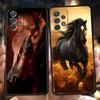 Чехол для телефона с лошадью для Samsung Galaxy A15 A14 A25 A54 A34 A51 A71 A72 A73 A32 A52 A52S A11 A21S A31 A41 5G Мягкий чехол Capas Сумки