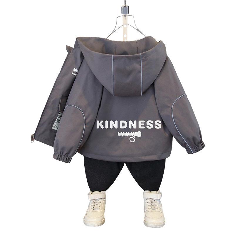 Пальто для мальчиков 2025 Весна Осень Детская повседневная куртка