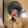 Elegant Cozy Winter Knit Hat For Women Warm Loose-fit Beanie In Trendy Colors