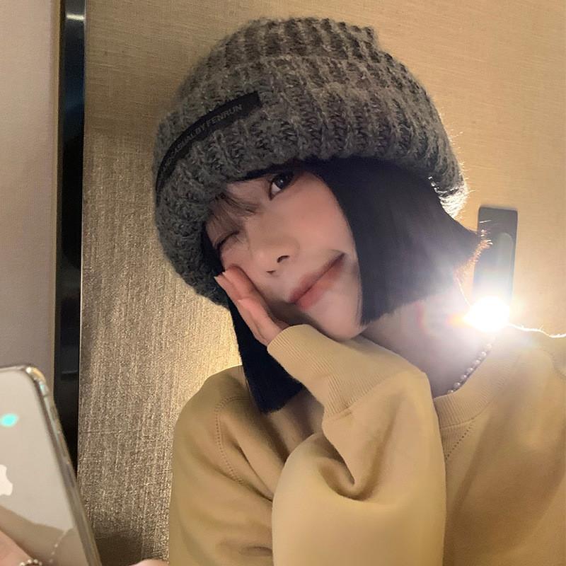Elegant Cozy Winter Knit Hat For Women Warm Loose-fit Beanie In Trendy Colors