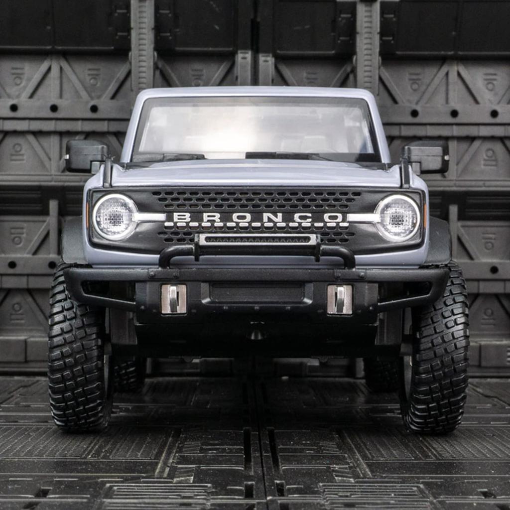 Масштаб 1/32 Ford Bronco Lima SUV, литая под давлением модель автомобиля, игрушечный автомобиль с откатным механизмом, звуком и светом для детей, коллекция подарков для мальчиков и девочек