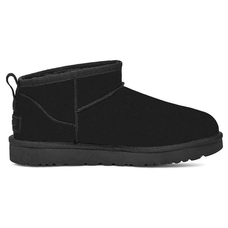UGG Классические Ультра Мини Сломанный Логотип 'Черный Белый' Женские 1126373-BLK