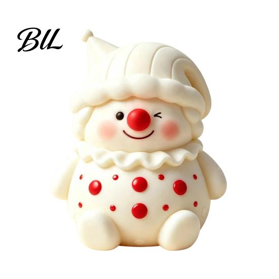 Anxiety Relief Ball Toy 1/2Pcs Cartoon Clown Stress Toy, Slow Rebound Squeeze Toys Reduction Fidget for Desktop Decoration Pinchable