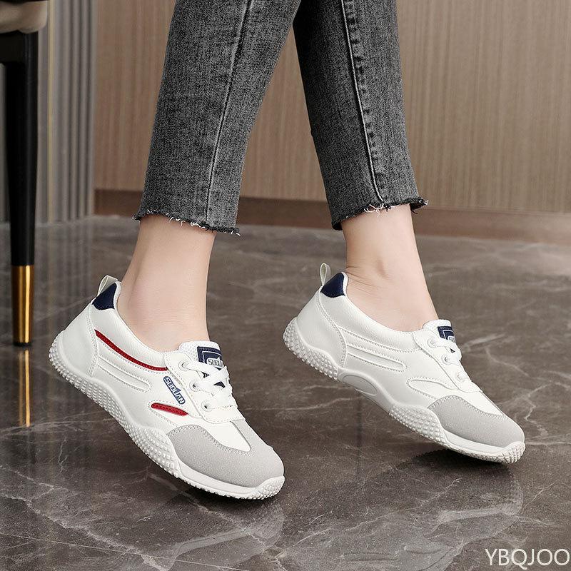 Новая дышащая белая обувь для весны и осени, увеличивающая рост, повседневная, износостойкая, на тонкой подошве, простая и удобная женская обувь
