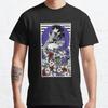 Summer Men Fashion Casual Shirts Short Sleeves Misato Katsuragi Evangelion Black Tees Oversized T-shirts
