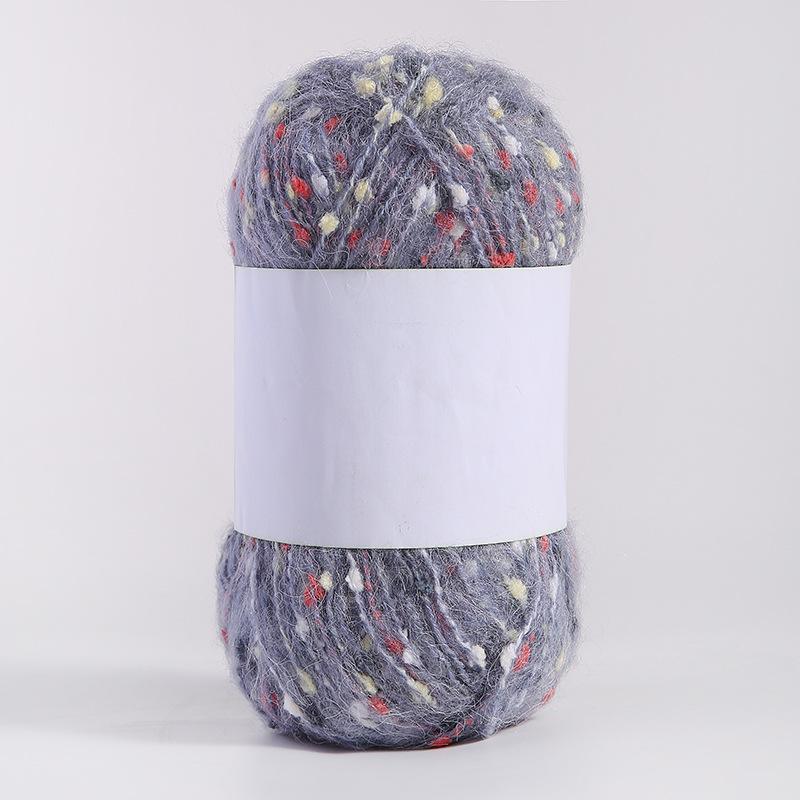 Цветная мохеровая пряжа ручной работы для самостоятельного изготовления шарфов, шапок, сумок и кукол