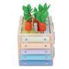 10 в 1 деревянный игровой набор «Урожай моркови», доска для сортировки цветов, набор для рисования спичками