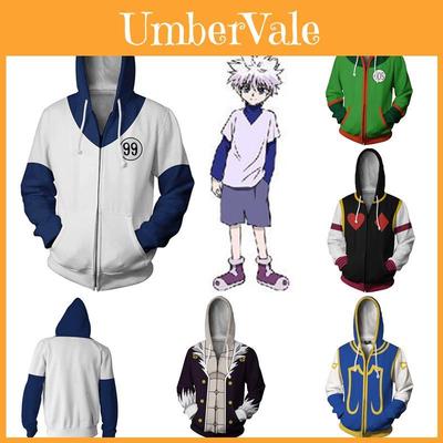 Теплая и уютная куртка на молнии Hunter Hunter Hisoka Killua, костюм для косплея, худи